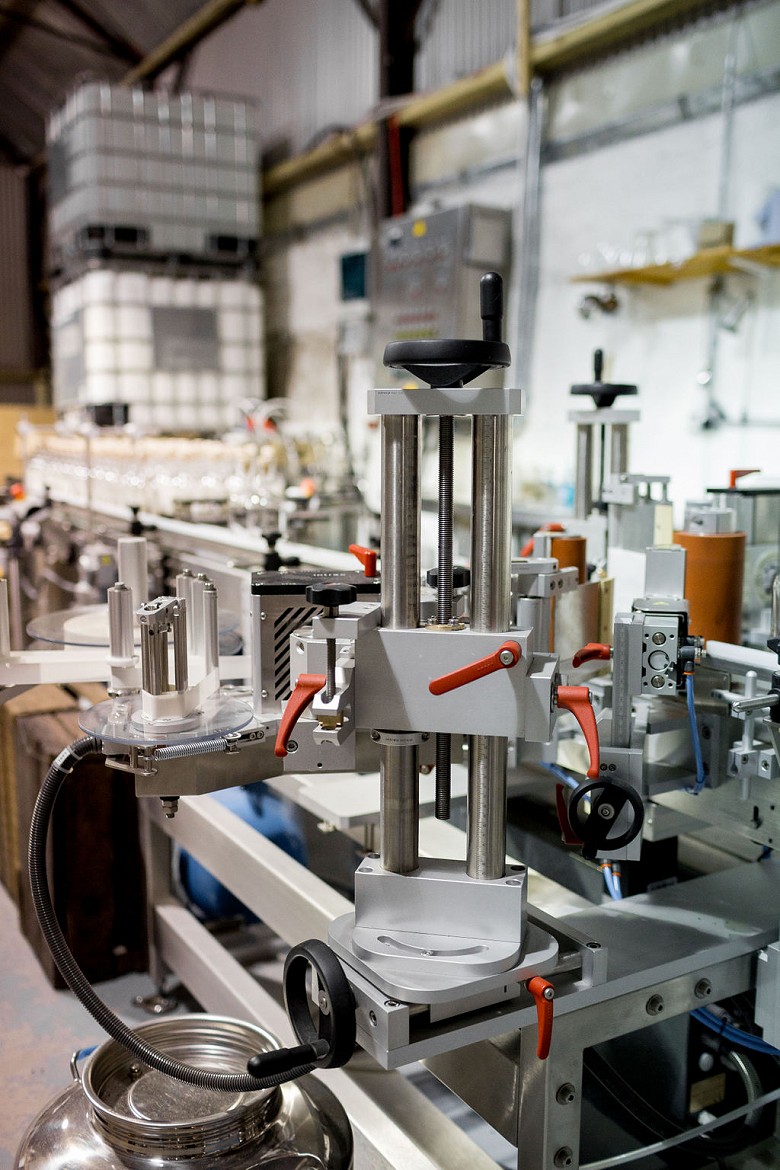 Labelling Machine, Bertha's Revenge Gin