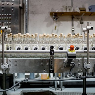 Bottling line, Bertha's Revenge Gin
