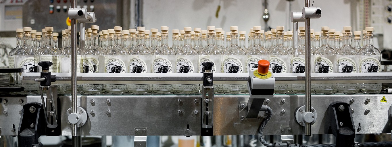 Bottling line, Bertha's Revenge Gin