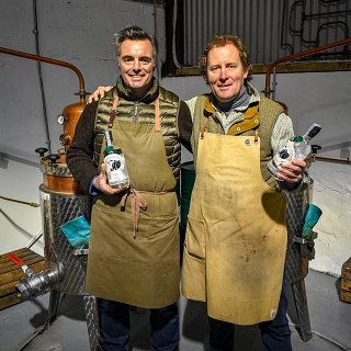 Justin & Antony just after ChewTheFat podcast