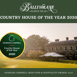Georgina Campbell 'Country House of the Year 2020' for Ballyvolane House