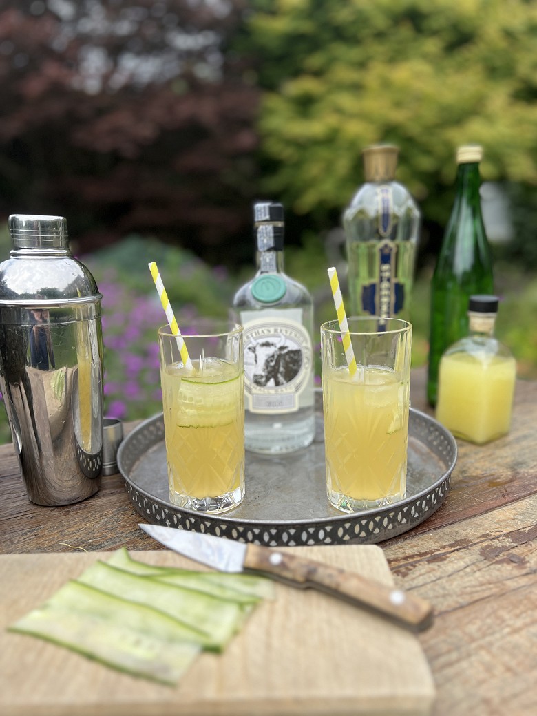 Irish Garden Cocktail with Bertha's Revenge Gin