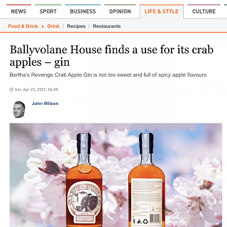 Irish Times review of Crab Apple Bertha by John Wilson
